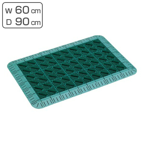 玄関マット 屋外 業務用 60&times;90cm カラーブラッシュ （ 送料無料 ブラシマット 玄関 ブラシ マット 屋外用 泥落とし 泥 砂ホコリ 土砂 除去 エントランスマット 出入り口 室外用 フチあり 防炎適合品 ） 【39ショップ】｜インテリアパレット