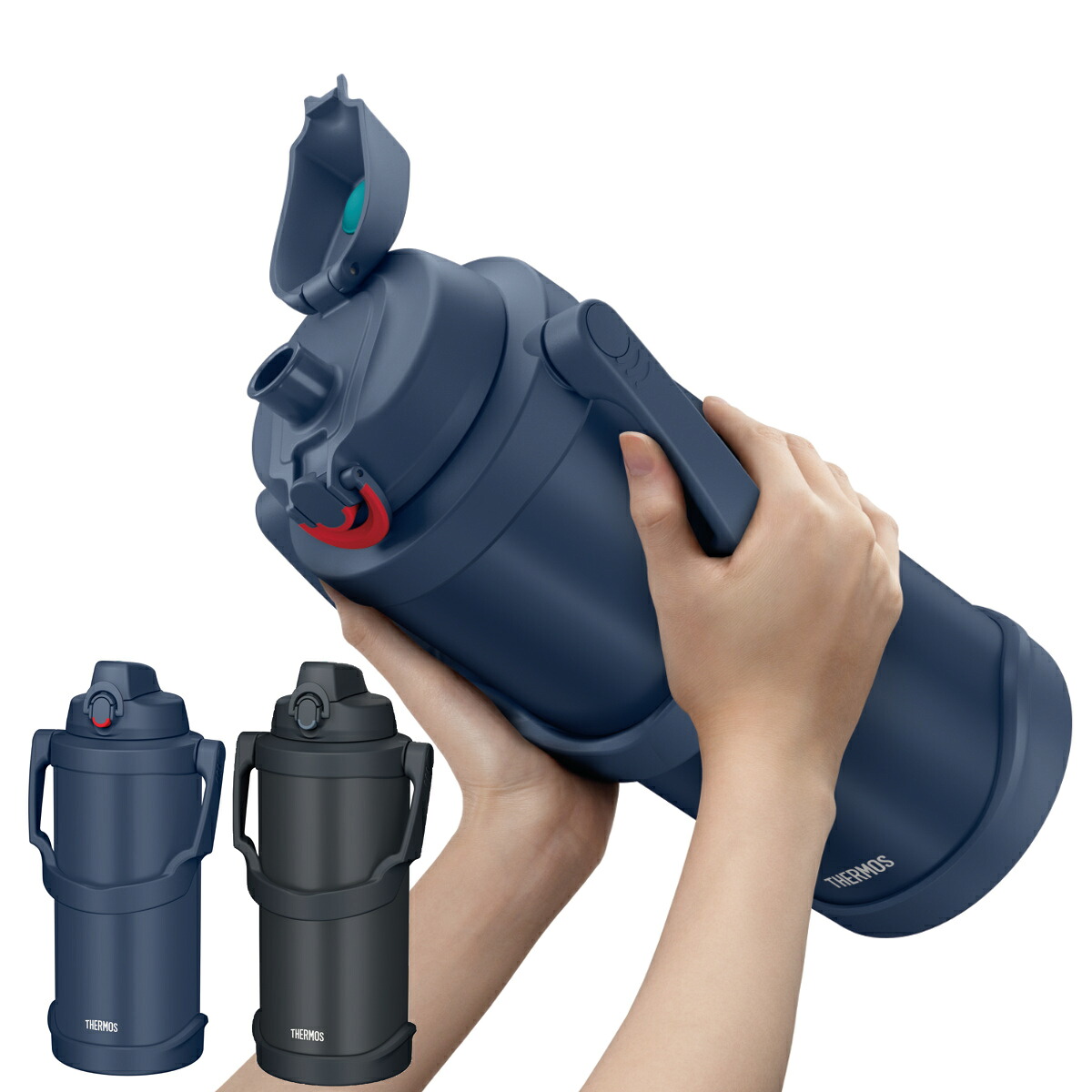 サーモス 水筒 3L 真空断熱スポーツジャグ FJQ-3001 （ THERMOS 保冷 大容量 ジャグ スポーツドリンク対応 直飲み 真空断熱 ワンタッチ 3000ml 3リットル ステンレスボトル スポーツボトル ワイド口径 ）【39ショップ】