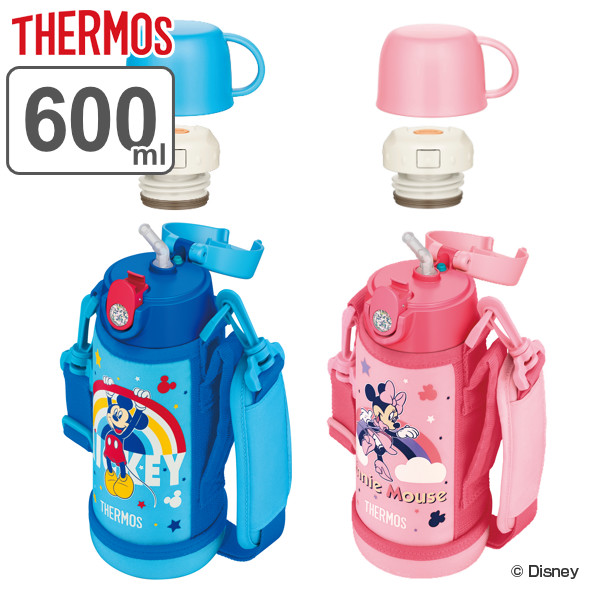 楽天市場 水筒 サーモス Thermos ミッキーマウス 2way ストロー コップ ステンレス 600ml Fjo 600wfds 送料無料 真空断熱 スポーツドリンク対応 保冷 保温 ミッキー ストロータイプ コップ付 子供用水筒 カバー付き ショルダーベルト 39ショップ インテリア