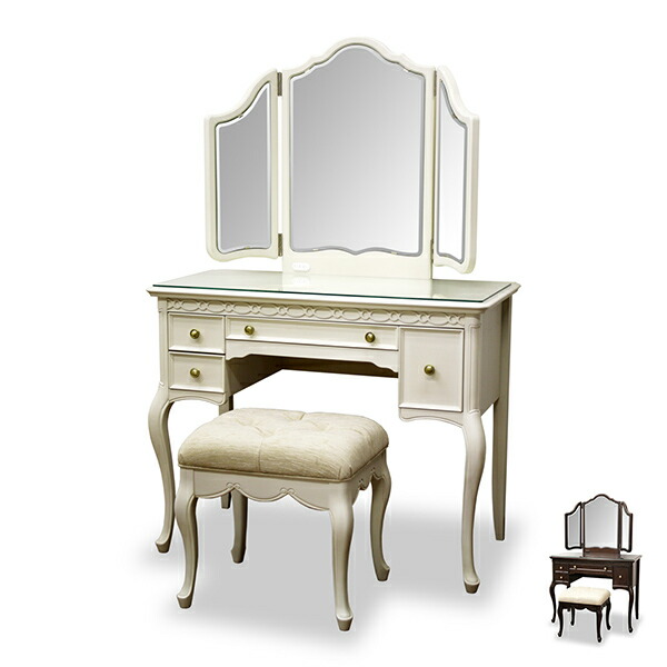 楽天市場】姫系 家具 かわいい ロココ 調 ドレッサー アンティーク 風