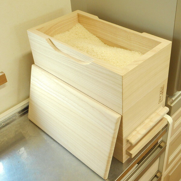 米びつ 計量機能付き 桐製 10kg 1合計量 送料無料 米櫃 こめびつ ライスボックス ライスストッカー 10kg用 10キロ 桐 和風 桐製米びつ お米 収納 保存 ストッカー キッチン スリム すき間 隙間 すきま 39ショップ Purplehouse Co Uk