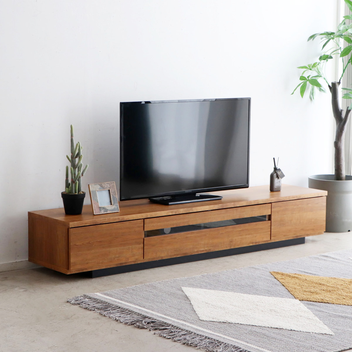 テレビ受像機台 置き目ゲーム盤 幅179.4糎 日本製 切り上げる品 肌理調 （ TV台 AVゲーム盤 棚 仕合わせ フルスライドレール リビングゲーム盤 納める 調度品 下げ翼扉 抽き出し ）【39販売店】