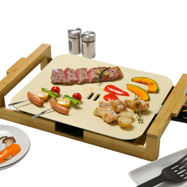 楽天市場 グリルプレート Chef セラミックグリルプレート 送料無料 ホットプレート 調理器具 キッチン家電 セラミックコーティング 白 ホワイト 調理用品 39ショップ インテリアパレット