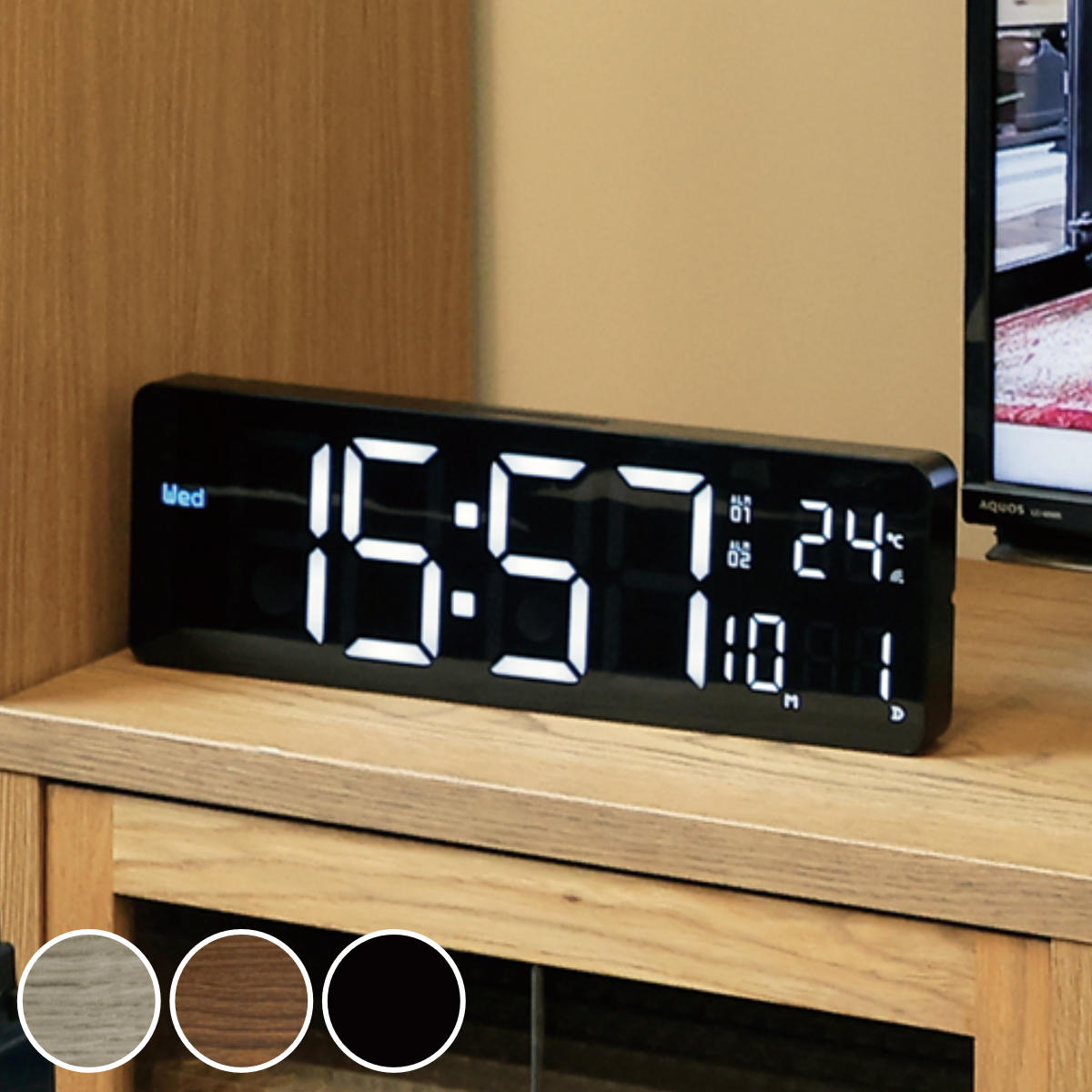 置き時計 LED Wi-Fi カミーノ 暦役立つこと付き添い人 置き掛け兼用 SLOWER （ 体温計 暦 USB LED時辰儀 置き 掛け 目覚まし時計 明快さ合わせる 自動小銃合わせる 卓上時辰儀 時辰儀 とけい 時辰儀 逢い引き 曜日 体温 パウダーコンパクト 今めかしい ）【39販売店】