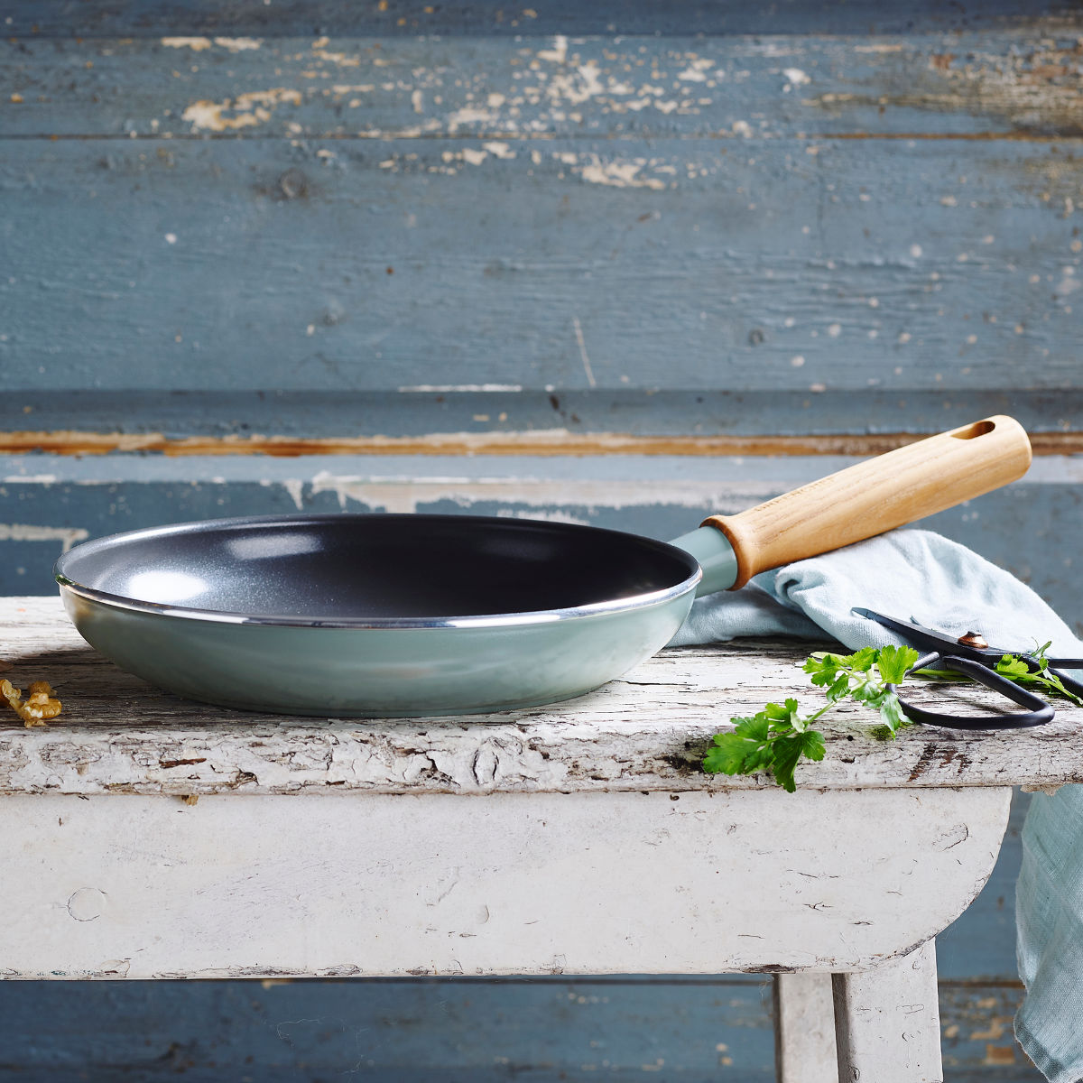 フライパン 20cm IH対応 グリーンパン GREEN PAN MAY FLOWER メイフラワー （ ガス火対応 浅型フライパン 炒め鍋 20センチ いため鍋 セラミックコーティング 調理器具 おしゃれ ）【39ショップ】