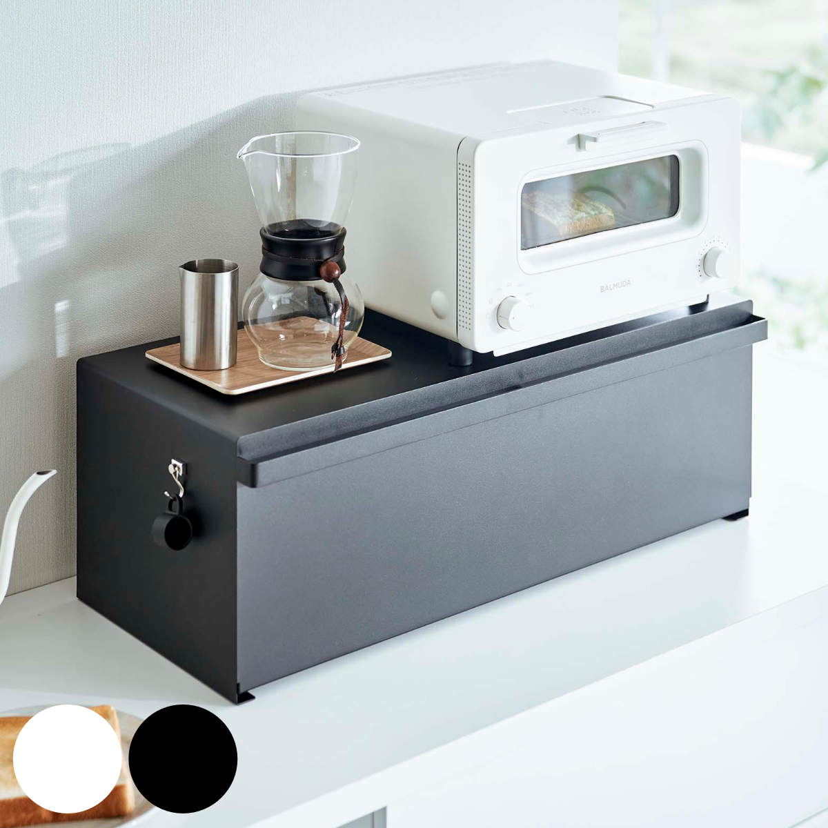 楽天市場】tower ブレッドケース タワー【27L キッチン 台所 収納 棚