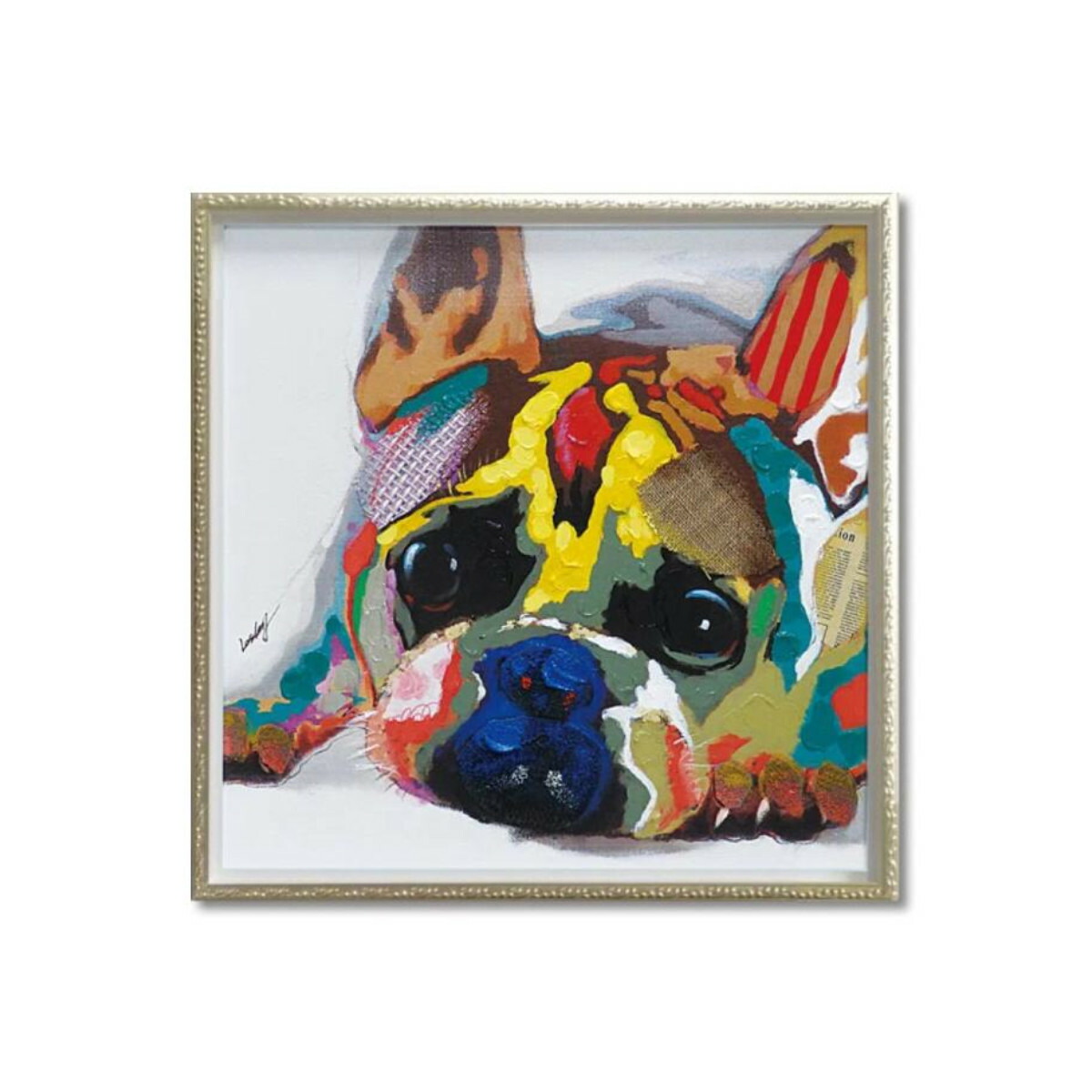 楽天市場】アートパネル オイルペイントアート 『カウ グラス