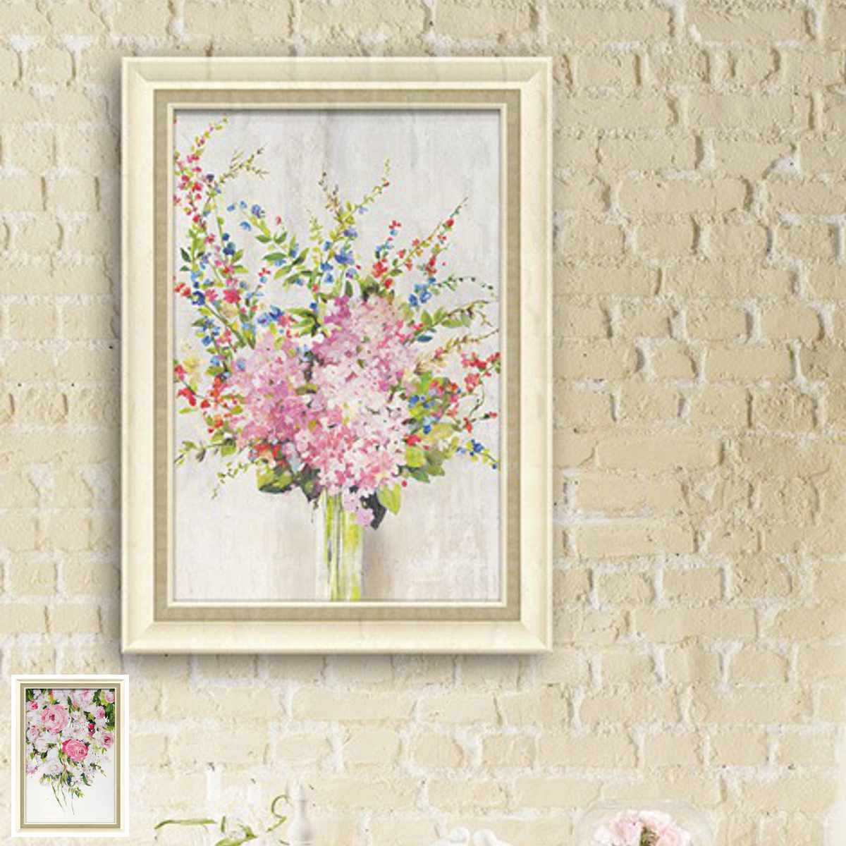 アートパネル エイジア イェンセン 45.5&times;63cm （ 絵画 絵 アート インテリア 額 額入り 壁掛け おしゃれ ゲル加工 花 ポスター アートフレーム アートポスター ウォールアート パネル 額付き 華やか ）【39ショップ】｜インテリアパレット 12,698円