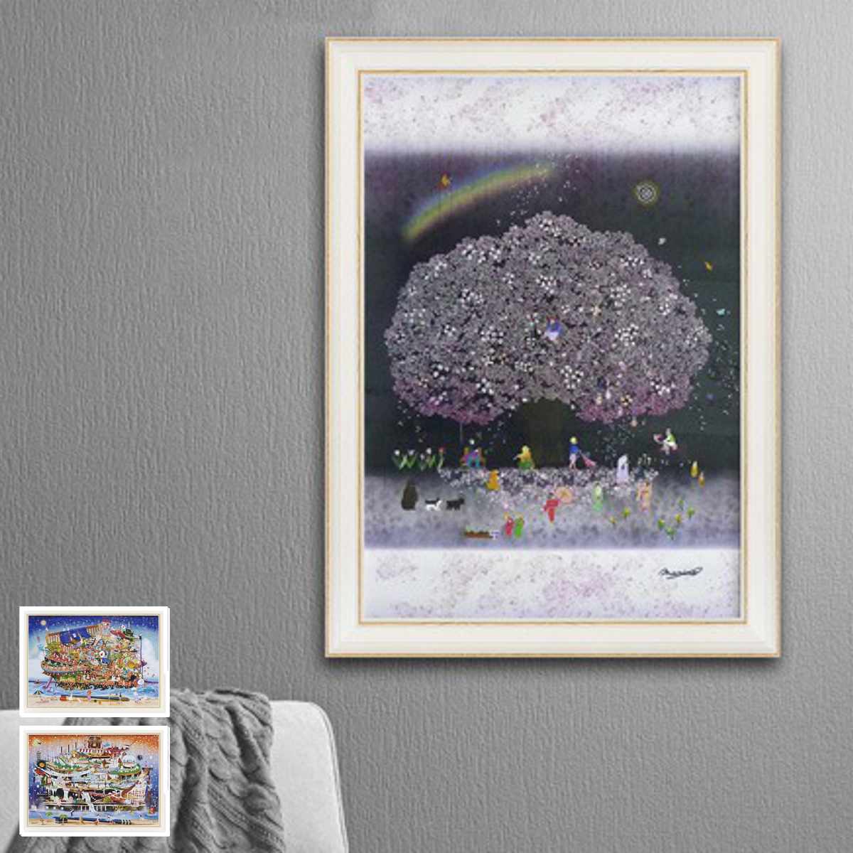芸術ダイアログボックス なかの まりの 79×58糎 （ 絵図 絵 芸術 室内装飾 額入り口・入口 飾りもの 今めかしい 先だつもの産業 貼り出し 芸術枠組み 芸術貼り出し 額付き添い人 愛くるしげ 小間絵 ）【39販売店】