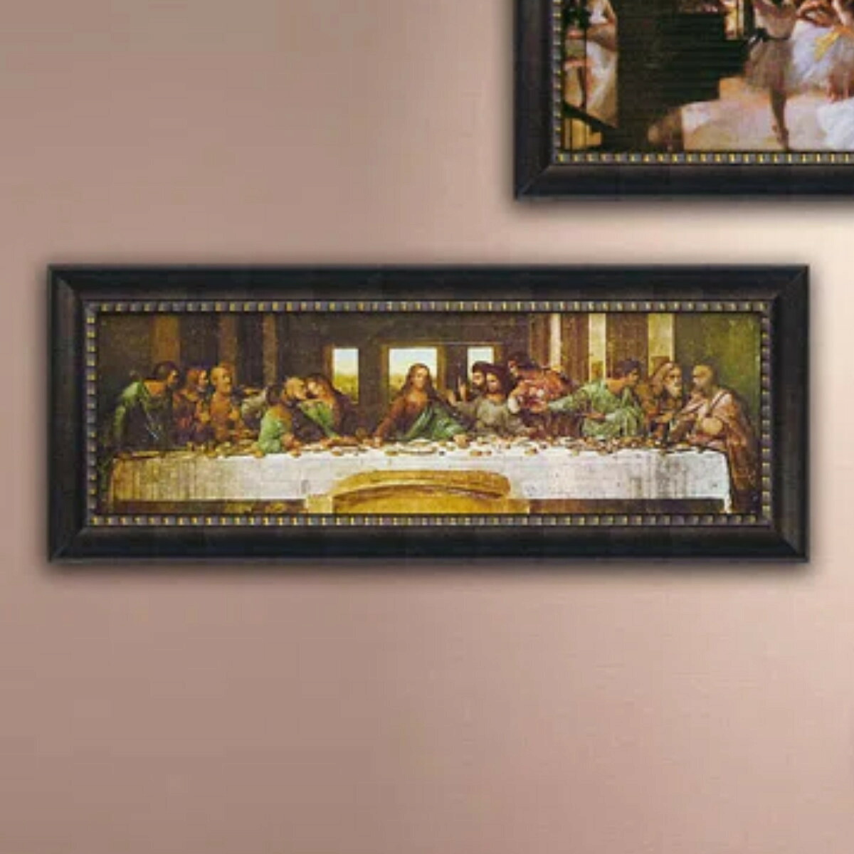 アートパネル ミュージアム シリーズ レオナルド ダ ヴィンチ 『最後の晩餐』 109×44cm ( 絵画 アート インテリア 額入り 壁掛け おしゃれ ゲル加工 名画 絵 ポスター アートフレーム アートポスター 額付き フレーム付き 複製画 )【39ショップ】