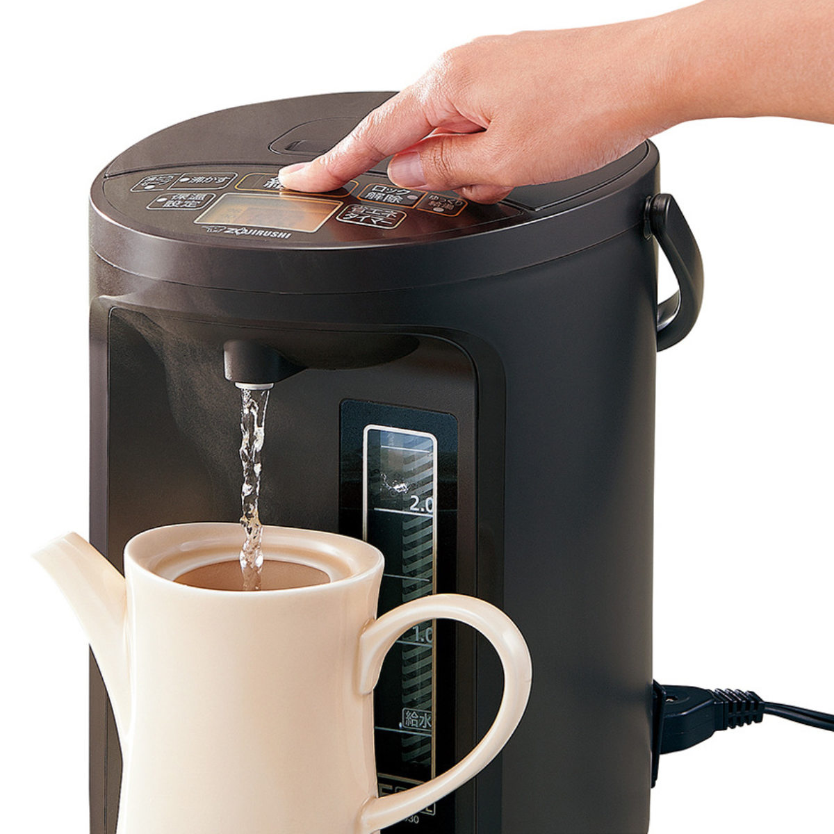 象印 電気ポット 3L VE電気まほうびん 優湯生 ( ZOJIRUSHI 象印マホービン 湯沸しポット 保温ポット 魔法瓶 保温 3リットル 給湯ポット 湯沸かし器 温度設定 蒸気セーブ 時短 節約 お湯 沸騰 ドリップ コーヒー )【39ショップ】|インテリアパレット