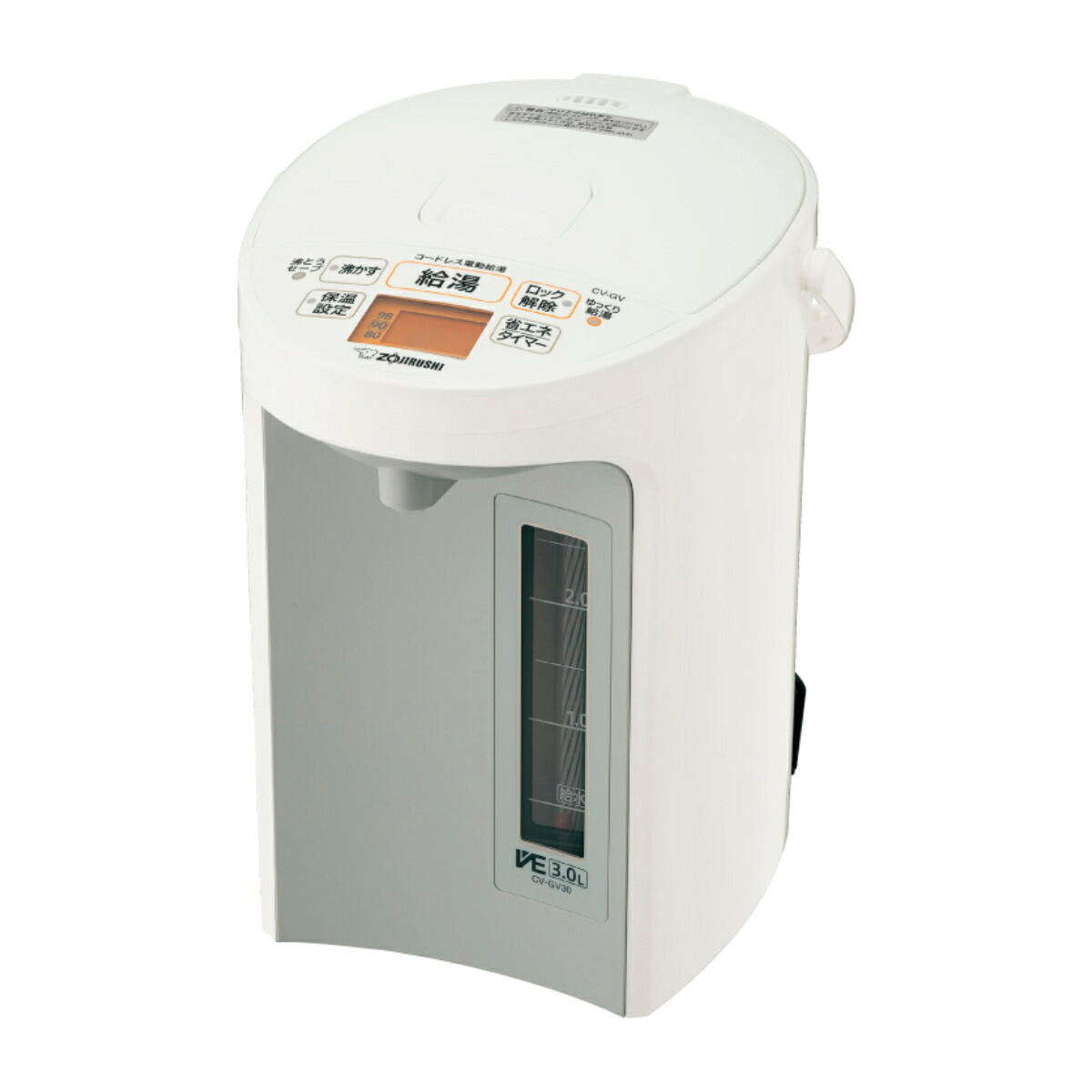象印 電気ポット 3L VE電気まほうびん 優湯生 （ ZOJIRUSHI 象印マホービン 湯沸しポット 保温ポット 魔法瓶 保温 3リットル 給湯ポット 湯沸かし器 コードレス 温度設定 蒸気セーブ 時短 節約 お湯 沸騰 ドリップ コーヒー ）【39ショップ】