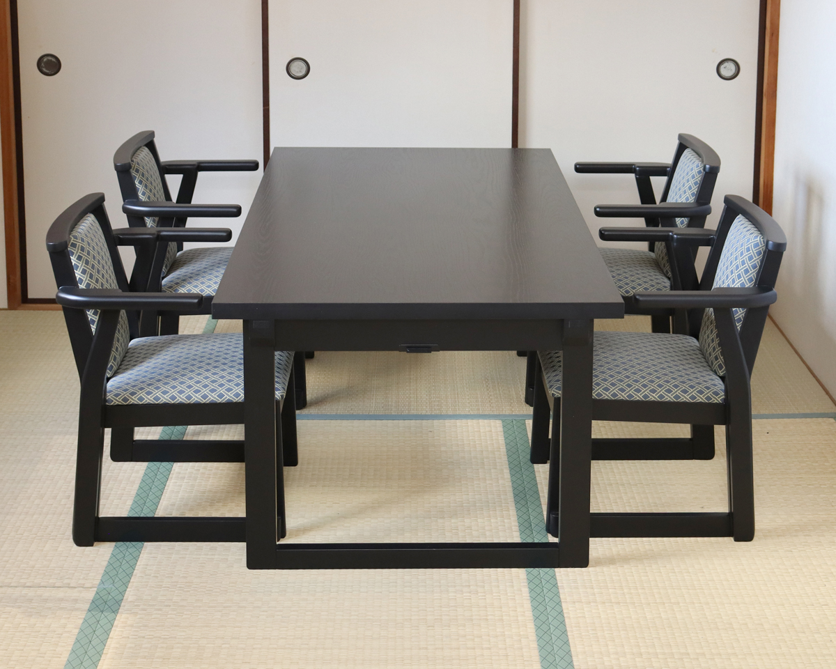 楽天市場】和室用折りたたみテーブル６点セット テーブル(幅150x奥行 