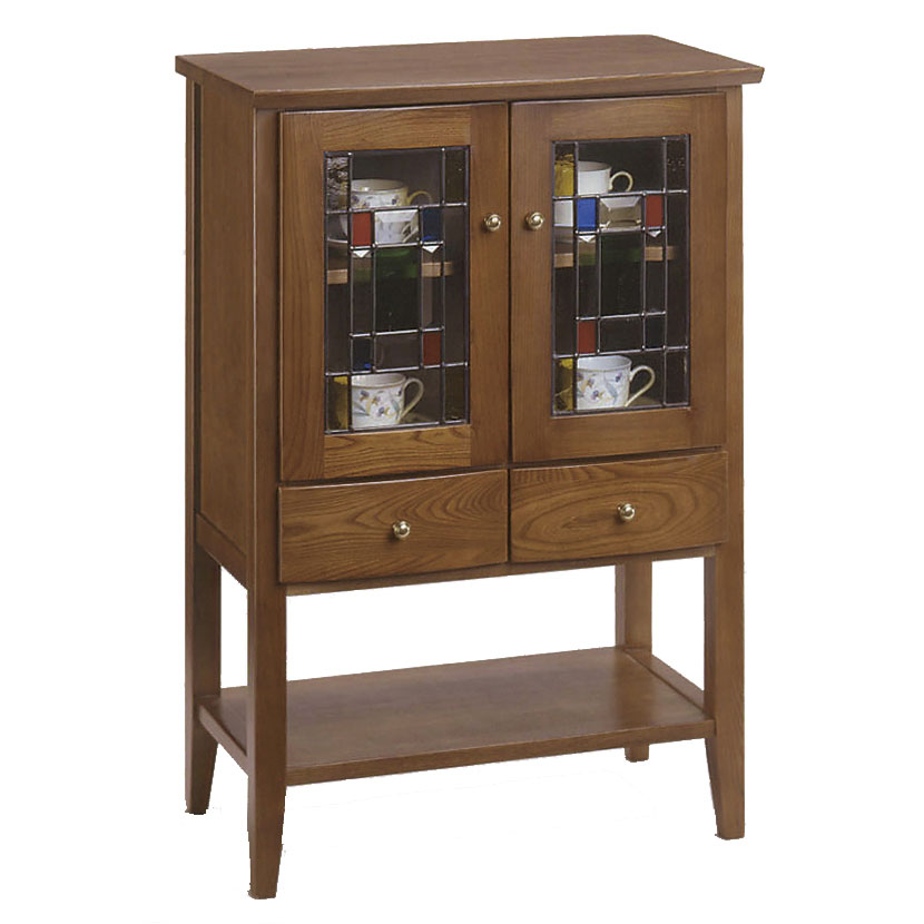 楽天市場】完成品 オーロラ ステンドキャビネット キャビネット サイド