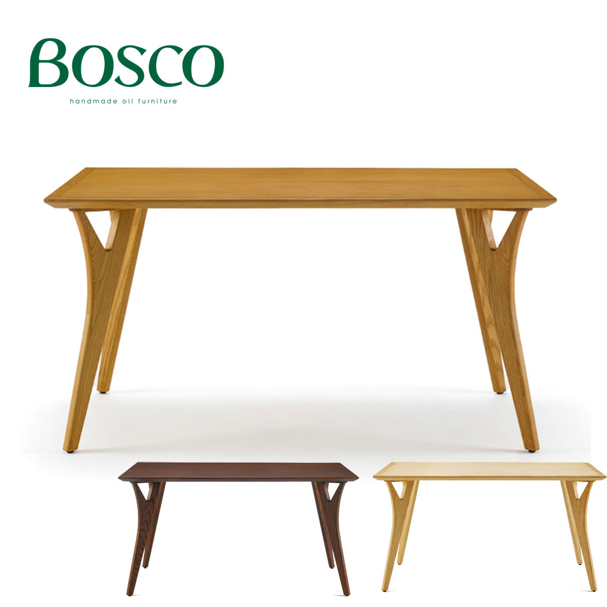 朝日木材 BOSCO ボスコ ダイニングテーブル 幅135 奥行80 高さ71 DT70504Q 【一部地域開梱設置無料】