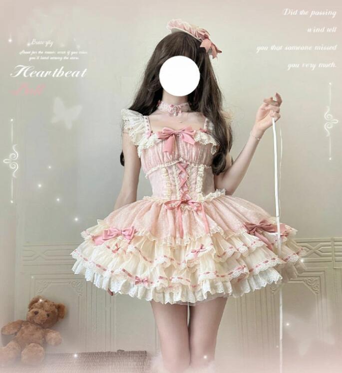 楽天市場】ロリータ ドレス ピンク 可愛い お姫様 ロリータ ワンピース