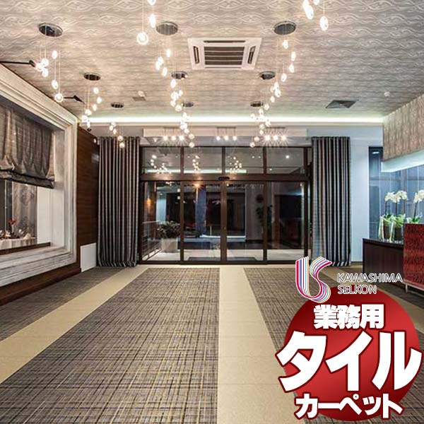 川島織物セルコン 業務用 タイルカーペット ピクタ ウィンドウ II AB670 全厚9.5mm 寸法50×50cm 16枚入り/ケース