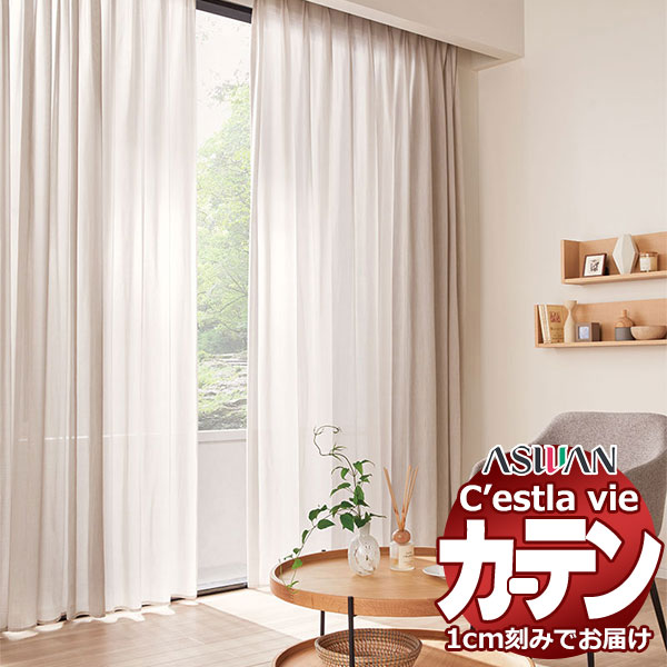 購入注文 覆い布 アスワン セラヴィ C2225 ウェイトテープ仕立てもの 約1.5倍ヒダ 幅200×高さ281糎迄
