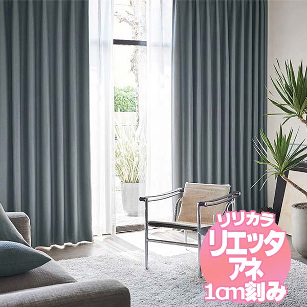 リリカラ リエッタアネ オーダーカーテン＆シェード レギュラー縫製 約2倍ヒダ NE253・NE254 幅300×丈100cmまで