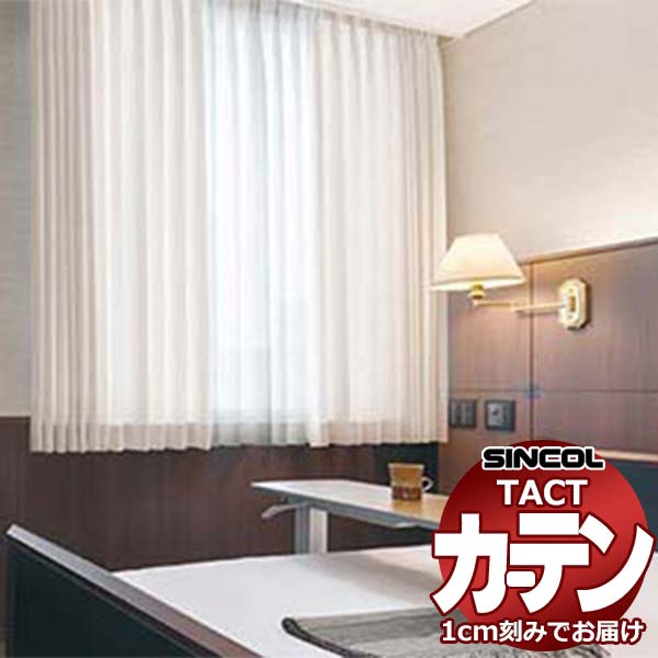 コントラクトカーテン シンコール TACT ポケッツテープ仕様 ネットジョイント 制菌アールネット30・45・60ネットジョイント／エピオン TA5117～5122