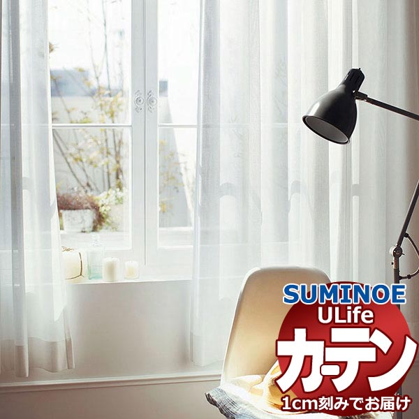 スミノエ 購入注文窓かけ ユーライフ ファンクショナルシアー U-5450 判定基準 約1.5倍ヒダ タテ使い走り 裾3つ折 幅200x高さ260糎まで