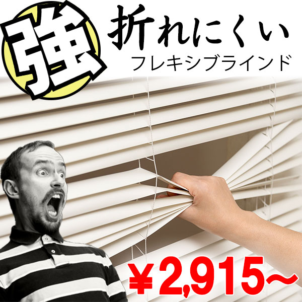 超折れにくい コードレスブラインドを幅1cm単位でオーダー 横型ブラインド ヨコ型ブラインド フレキシブラインド(幅180cm迄×高さ210cm) 15,444円