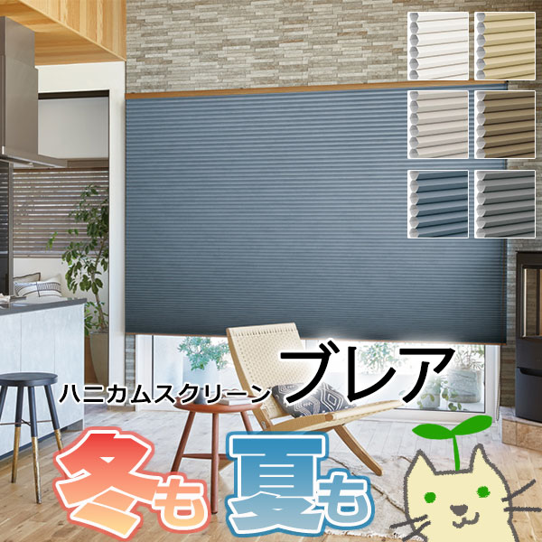 【最大ポイント23倍＋クーポン】ハニカムスクリーン タチカワブラインド ホームタコス ブレアペア コンセント 赤外線リモコン HS-1111～1116 ストラル遮光＋ラジエ遮熱