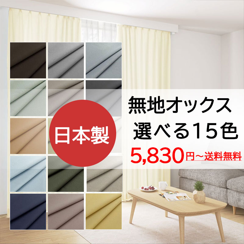 ノイエ カーテン ドレープ ニコル 形態安定 2倍ヒダ（タッセル含む） A価格 幅375×高さ140cm迄