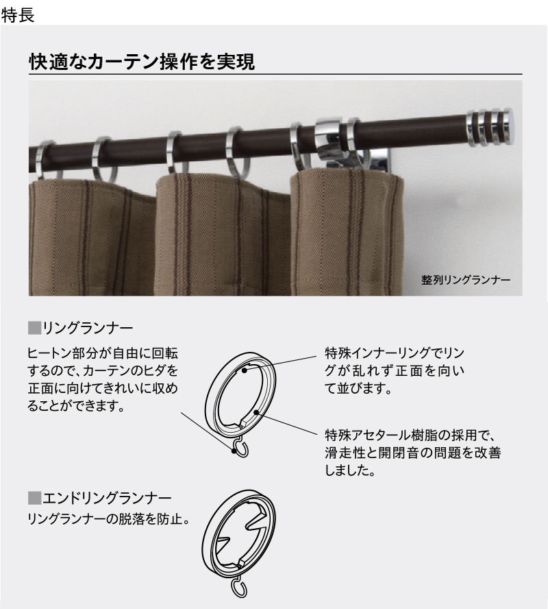 ◆装飾レール|グレイスノーヴァ19シングルDセット2.10m