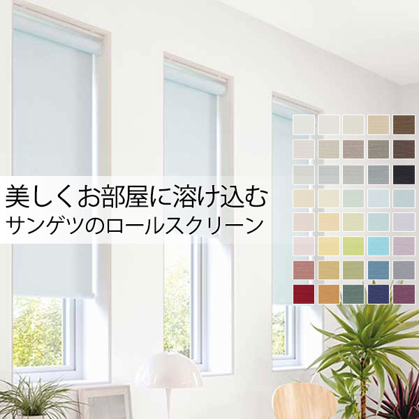 送料無料 サンゲツ RBコレクション ロールスクリーン チェーン式 RS101～RS140 幅500×高さ2800mmまで 11,326円