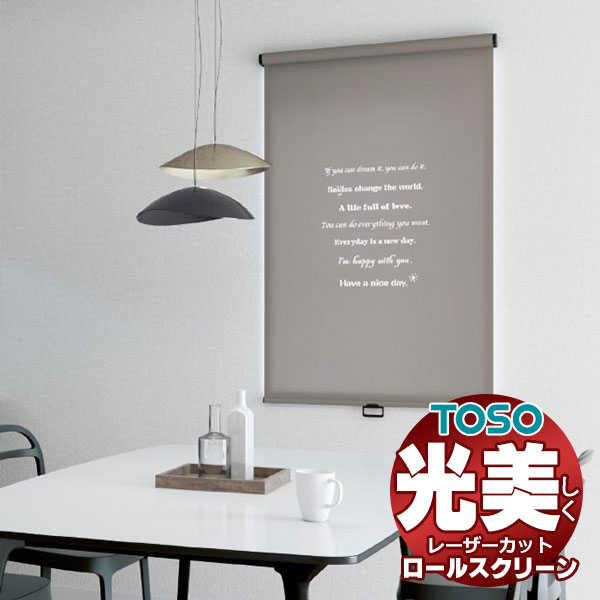 【最大ポイント23倍＋クーポン】レーザーカット ロールスクリーン トーソー ウォルカ TR-6057～TR-6062 TYPE419 幅1200×高さ2400mm迄