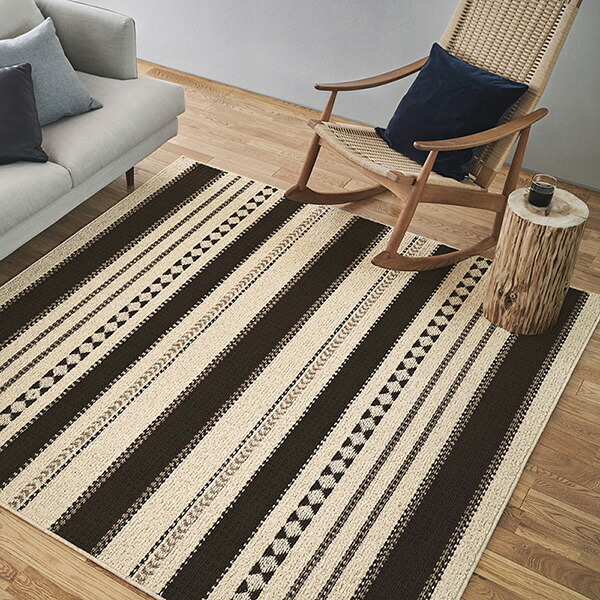 【送料無料】ラグ マット HOME RUG MAT 2024-2025 Kapa/NO.134-10369 #1 アイボリー 190x190cm