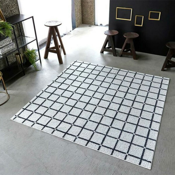 【送料無料】ラグ マット HOME RUG MAT 2024-2025 Othello/NO.134-76203 #15 ホワイト 185x240cm|インテリアカタオカ
