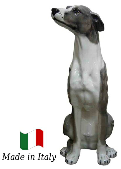 グレードデーン 陶器 置物 オブジェ インテリア 犬 白黒  イタリア製 楽天市場】グレートデン 置物 オブジェ h6-101a 【送料無料