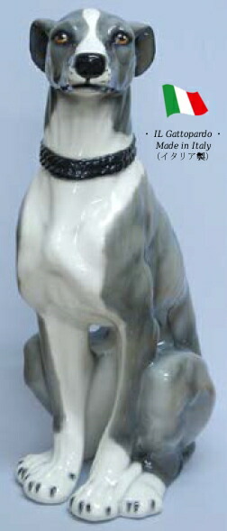 楽天市場】グレーハウンド 置物 オブジェ h6-108gr 【送料無料 ...