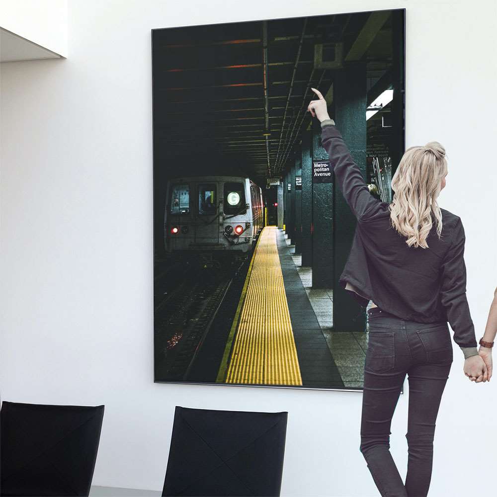 楽天市場 送料無料 特大 A0サイズ 約84 118cm 大きい 特注 ポスター インテリア おしゃれ 巨大 ビッグ 壁紙 インパクト フォト 韓国 ヨーロッパ ナチュラル 北欧 モノクロ フィルム 電車 駅 プラットホーム レトロ ヴィンテージ