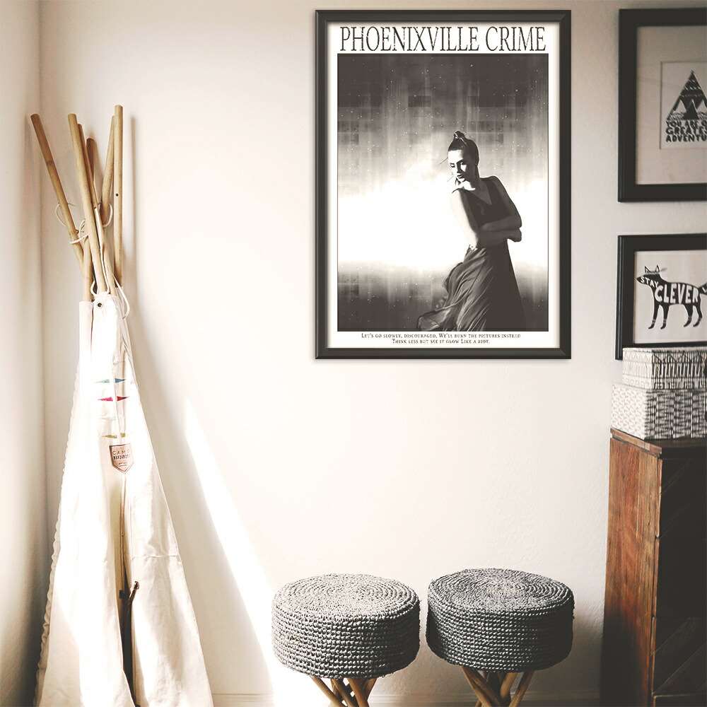 楽天市場 ポスター サイズ 約21x30cm 選べる用紙 大きさ インテリア オシャレ ファッション ポスター フォト アート モダン シンプル お洒落 おしゃれ 女性 絵 セクシー Sexy 外国人 ガール 水着 海 ビーチ 浜辺 顔 バック スタイル 煙 スモーク 後ろ姿 インテリア