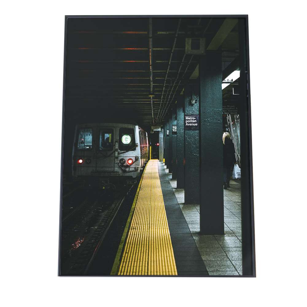 楽天市場 ポスター サイズ 約42x59cm 選べる用紙 大きさ インテリア おしゃれ ファッション ポスター シンプル おしゃれ お洒落 韓国 ヨーロッパ ナチュラル 北欧 モノクロ フィルム 電車 駅 プラットホーム レトロ ヴィンテージ インテリア ファッションポスター