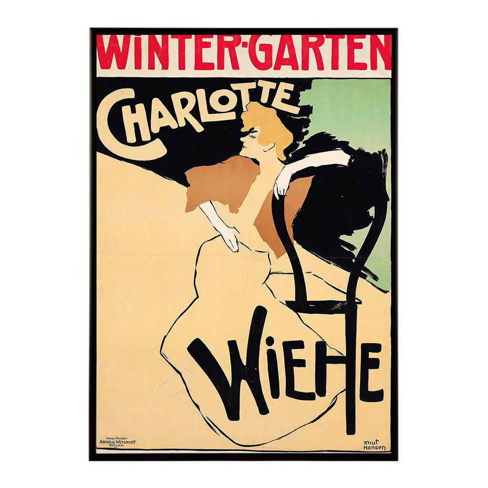 CHARLOTTE_WIEHE_WINTER-GARTEN 超レトロポスター デジタルリマスター 復刻 クラシック 古典 古き良き インテリア おしゃれ プリントポスター フォト オシャレ アート モダン シンプル お洒落 特大 大きい【bn-poster-1038】