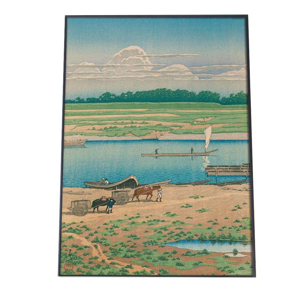 川瀬巴水 かわせはすい 浮世絵 ポスター 5矢口 複製 レプリカ 名画 デジタルリマスター レトロ絵画 絵師 インテリア おしゃれ アート a0 a1 a2 a3 a4 b0 b1 b2 b3 b4 縦【bn-poster-113】 10,281円