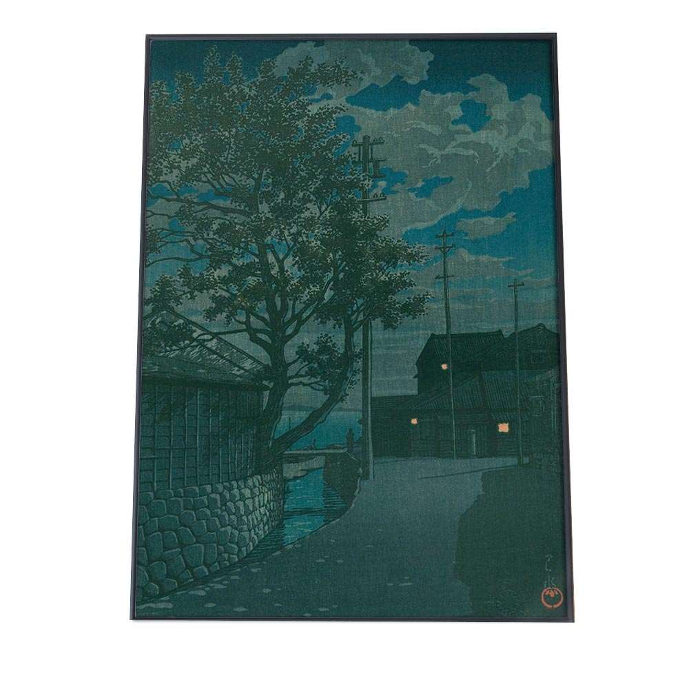 【楽天市場】川瀬巴水 かわせはすい 浮世絵 ポスター 20尾州亀崎 複製 レプリカ 名画 デジタルリマスター レトロ絵画 絵師 インテリア ...