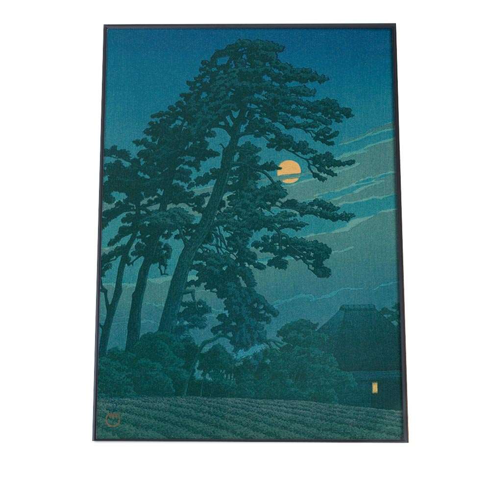 【楽天市場】川瀬巴水 かわせはすい 浮世絵 ポスター 31馬込の月 複製 レプリカ 名画 デジタルリマスター レトロ絵画 絵師 インテリア ...