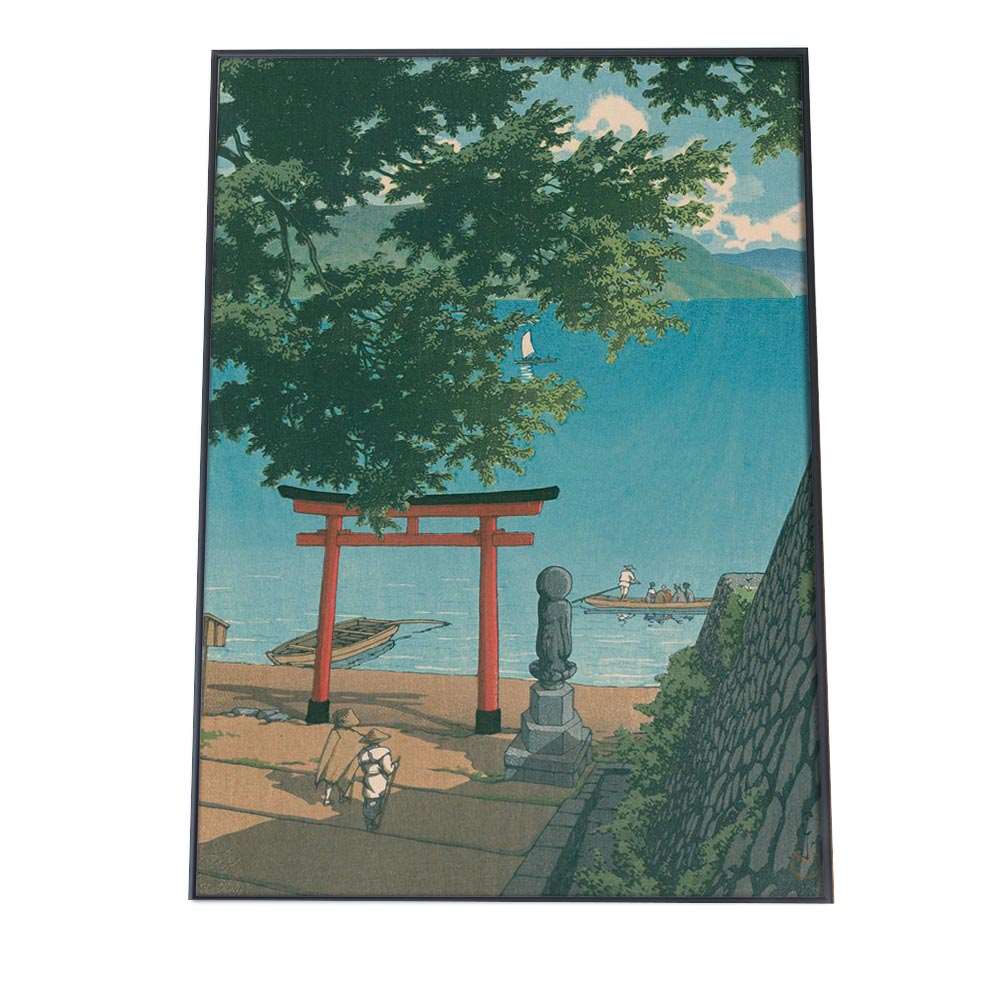 【楽天市場】川瀬巴水 かわせはすい 浮世絵 ポスター 41中善寺 複製 レプリカ 名画 デジタルリマスター レトロ絵画 絵師 インテリア ...
