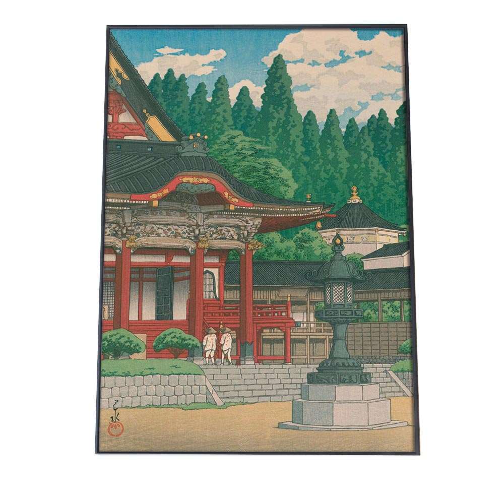 【楽天市場】川瀬巴水 かわせはすい ポスター 15身延山久遠寺 複製 レプリカ 名画 デジタルリマスター レトロ絵画 絵師 浮世絵 和 日本 ...