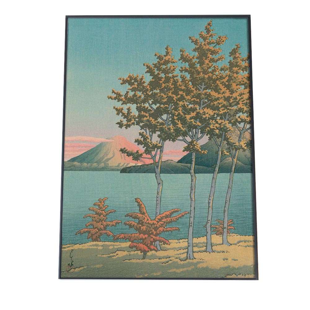 【楽天市場】川瀬巴水 かわせはすい ポスター 56北海道洞爺湖 複製 レプリカ 名画 デジタルリマスター レトロ絵画 絵師 浮世絵 和 日本 ...
