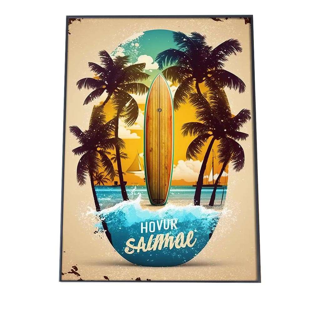 楽天市場】ポスター サーフ ハワイアン レトロ ヴィンテージ