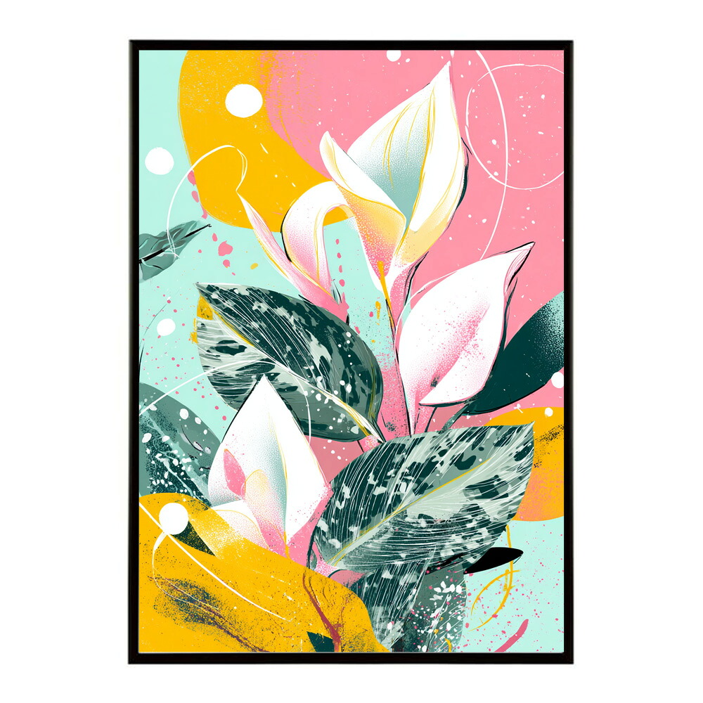 ミステリーフラワー 花 絵画 アート モダン インテリア おしゃれ プリントポスター フォト イラスト お洒落 【lm-poster-8843】
