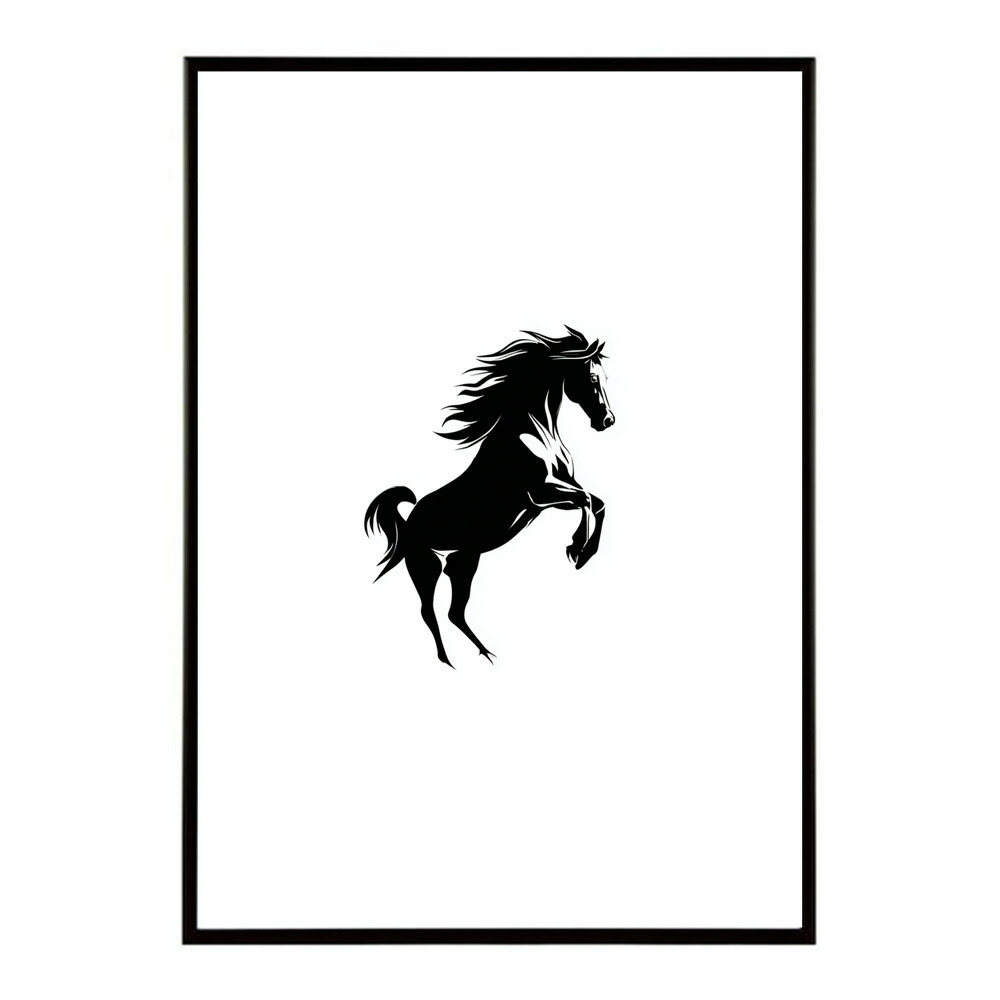 馬 ポスター 和モダン 掛け軸 風 アートパネル 花 鎧絵 風 日本画 風 インテリア 壁掛け 玄関 和室 モダン 高級 用紙とサイズが選べる インテリア おしゃれ プリントポスター フォト イラスト お洒落 特大 大きい【km-poster-1009】