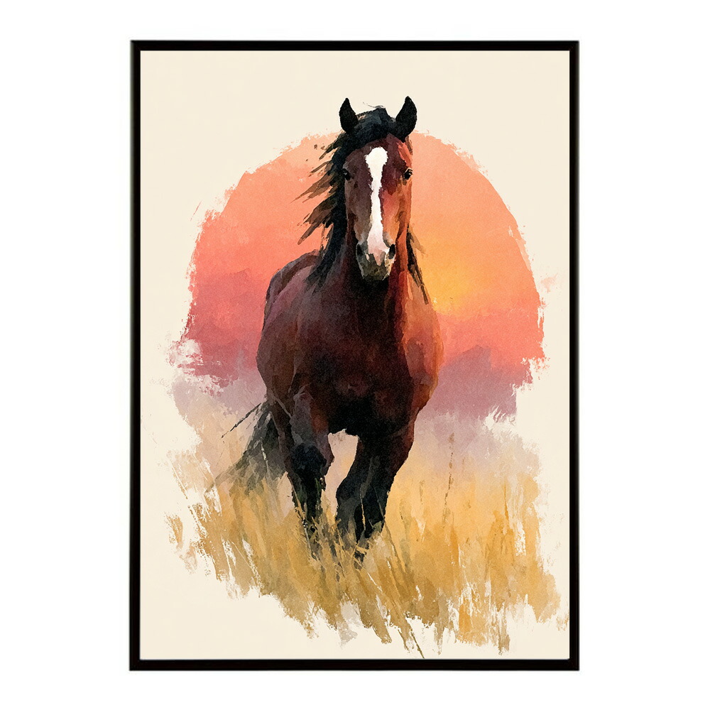 馬 ポスター 和モダン 掛け軸 風 アートパネル 花 鎧絵 風 日本画 風 インテリア 壁掛け 玄関 和室 モダン 高級 用紙とサイズが選べる インテリア おしゃれ プリントポスター フォト イラスト お洒落 特大 大きい【km-poster-1099】