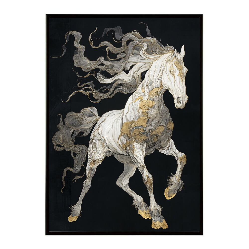 2026最新人気ポスター 馬 アートポスター おしゃれ 絵画 風 イラスト